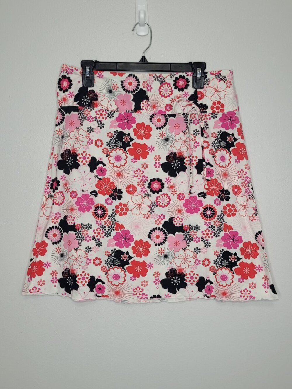 Y2k Exact Change flower print a line short cute girlie skirt